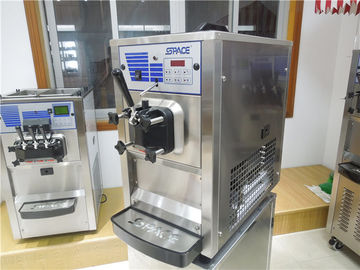 Corpo de aço inoxidável completo a rendimento elevado macio do fabricante de gelado do saque da bancada